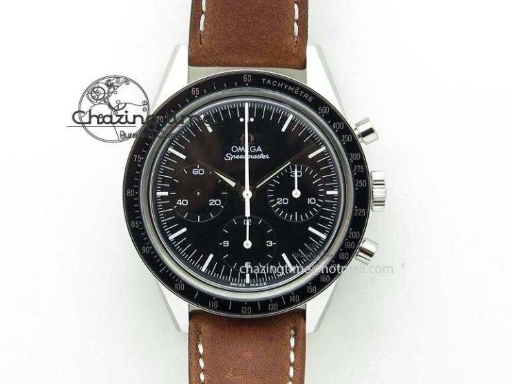 0419 Refined Speedmaster 50th Anniversary Black Dial On SS Bracelet 8232